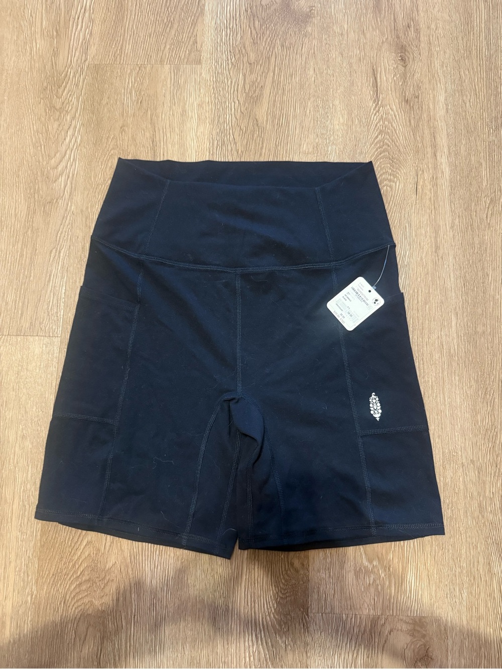 NWT Free People Movement Black High-Waist Bike Shorts